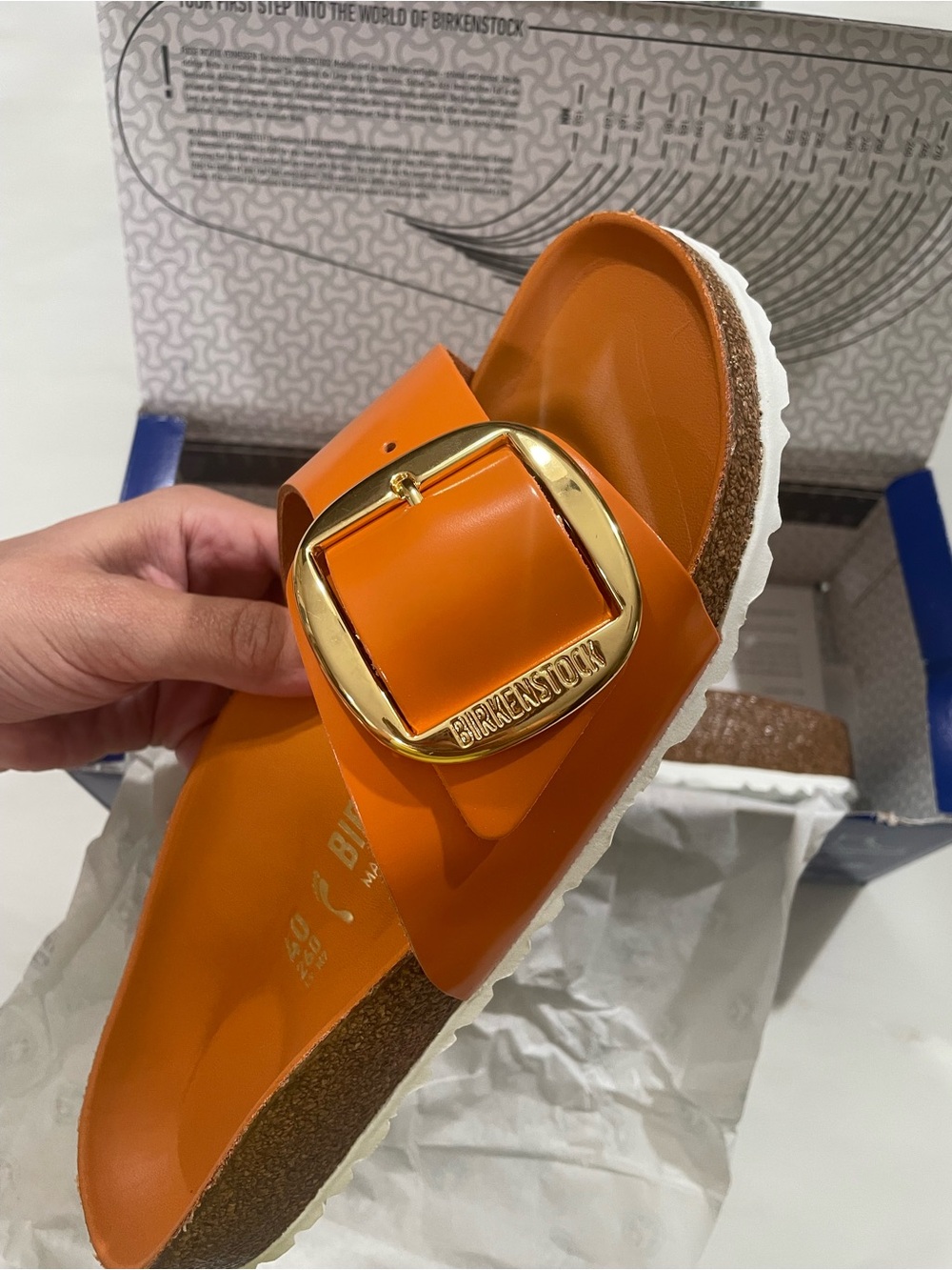 Birkenstock Madrid Big Buckle High Shine Sandals Size EURO 40 - Picture 5 of 7